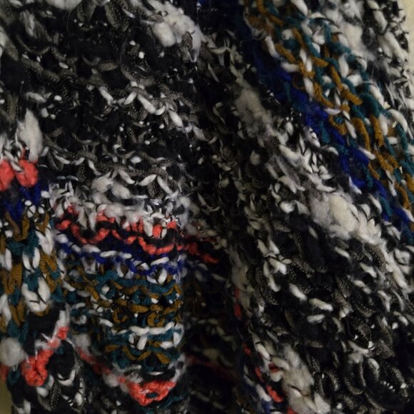 Free People Multi Color Bubble Knit Shrug Circle Cardigan Sweater Size XS - Picture 4 of 7